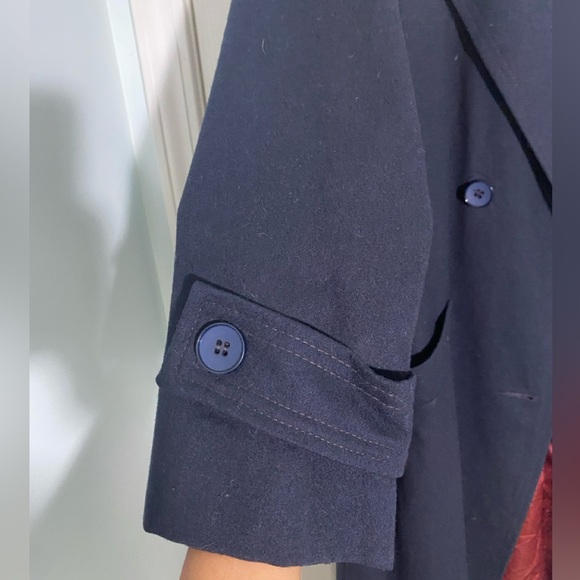 Double breasted Navy wool coat - Picture 7 of 12